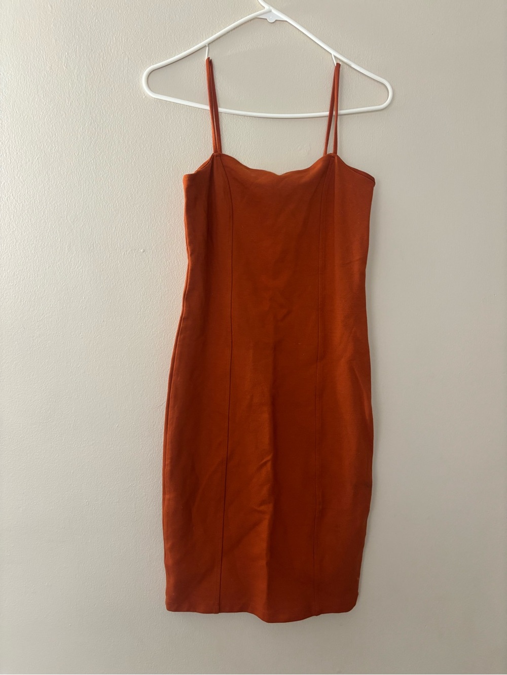 Forever 21 Rust Orange Slip Midi Dress